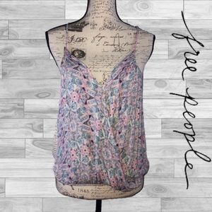Free people floral tank Sz medium